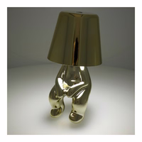 Galda lampa pie gultas GOLD MAN Art Deco sēdoša (versija 2) MLTL