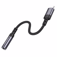 Borofone adapteris BV24 Graceful - Lightning uz jack 3,5 mm - pelēks