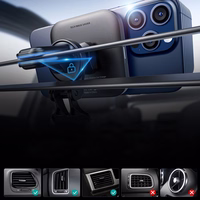 ESR Halolock magnētiskais QI2 automašīnas turētājs ar MagSafe 15W indukcijas lādētāju ventilācijas režģim - melns