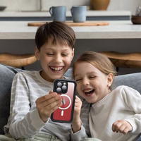 Viedtālruņa ūdensizturīgs apvalks SHELLBOX DOT IPHONE 15 PRO - melns (m)