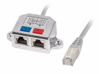 Lanberg adapter lan rj45/2x rj45 ftp splitter ad-0026-s