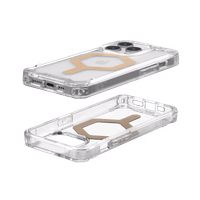 UAG Plyo Magnētiskais viedtālruņa apvalks iPhone 15 Pro - caurspīdīgs un zelta