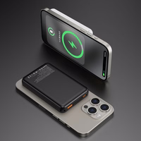 Bezvadu magnētiskais portatīvais lādētājs Dudao K14S USB-C / MagSafe 20W 5000mAh (melns)