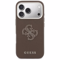 GUESS korpuss priekš IPHONE 17 Pro GUHCP17L5PS4RGGW (PU FW Resin Logo) brūns