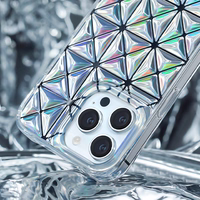 Kingxbar Miya Series viedtālruņa apvalks iPhone 14 Pro aizmugurējais vāks varavīksnes