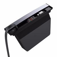 Hub Baseus T-Space ar USB-C uz lightning kabeļiem Tesla automašīnām (melns)