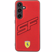 Ferrari Big SF Perforated viedtālruņa apvalks Samsung Galaxy S24 - sarkans