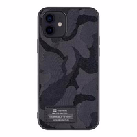 Tactical Camo Troop Maciņš for Apple iPhone 12/12 Pro Melns