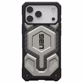 UAG Urban Armor Gear viedtālruņa apvalks MONARCH PRO ar MagSafe saderīgs IPHONE 17 Pro Max titāna krāsā