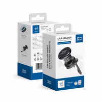 BLUE STAR magnētiskais automobiļa turētājs gaisa ventilācijai SMART LOCK ROUND MAGNETIC melns