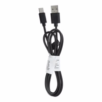 Kabelis USB A uz Type C 2.0 C366 (savienotājs garš: 8 mm) 1 m melns