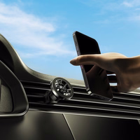 FORCELL F-GRIP PrecisionX magnētiskais automašīnas turētājs vējstiklam / panelim / gaisa ventilācijai, saderīgs ar MagSafe, melns