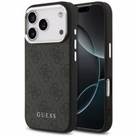 Guess 4G Classic Logo Magnētiskais viedtālruņa apvalks iPhone 17 Pro - melns