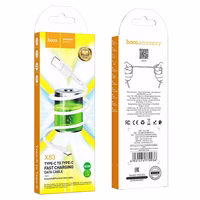 Kabelis USB C uz USB C Hoco 3A 60W 1 m X83 balts