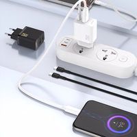 Dudao A27 25W GaN USB-C sienas lādētājs - balts