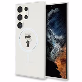 Karl Lagerfeld IML Ikonikas MagSafe apvalks viedtālrunim Samsung Galaxy S24 Ultra - skaidrs