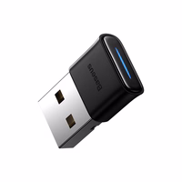 Baseus BA04 mini Bluetooth 5.0 USB adapteris uztvērējs raidītājs datoram melns (ZJBA000001)
