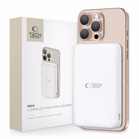 Tech-Protect PB24 LifeMag QI2 MagSafe 10000mAh Portatīvais lādētājs (m) - balts