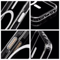 Clear Elite Mag Cover pret dzeltenumu, saderīgs ar kameras vadības pogu un Magnētisko IPHONE 16 Air caurspīdīgs