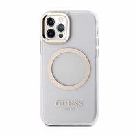 Guess GUHMP12MHTRMD iPhone 12/12 Pro 6.1" zelta/zelta hardcase Metal Outline Magsafe