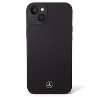 Mercedes Silicone Line apvalks iPhone 14 Plus - melns