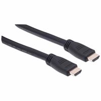 Manhattan HDMI 4K@60Hz Cable with Ethernet - CL3 rated, 10m, Suitable for In-Wall use, For ALL 4K & 1080p/HD uses - when upgrading now or have it ready for when you need it, Male to Male, melns, Ultra HD 4k x 2k, Lifetime Warranty, Premium High Speed