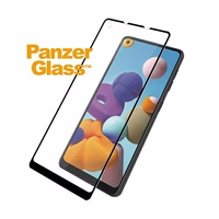 PanzerGlass E2E Regulārais rūdītais stikls Samsung Galaxy A21 - ar melnu rāmi