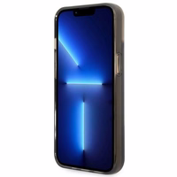 Guess GUHCP14MLFCTPK iPhone 14 Plus 6.7 "melns/melns cietais apvalks Liquid Glitter Palm Collection