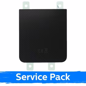 Aizmugurējais vāks saderīgs ar Samsung F741 Z Flip6 / Crafted melns / (Service Pack)