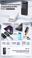 Ārējā baterija Power Bank Remax RPP-72 22.5W 20000mAh melna