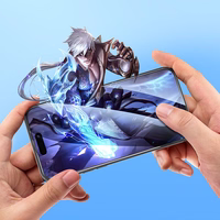 HOCO rūdītais stikls HD 5D Guardian vairogs (komplekts 10in1) - iPhone 14 Pro melns (G14)