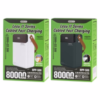 Ārējā baterija Power Bank Remax RPP-566 22.5W 80000mAh pelēka