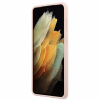 Viedtālruņa apvalks Guess GUHCS21MLSVSPI S21+ G996 rozā/rozā ciets apvalks Skripts Vintage