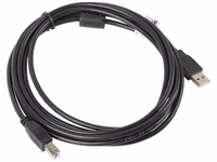 Lanberg CA-USBA-11CC-0030-BK USB cable USB 2.0 3 m USB B melns