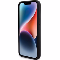 Karl Lagerfeld Silikona Choupette Metal Pin apvalks viedtālrunim iPhone 15 Pro - rozā