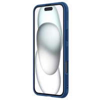Nillkin Super Frosted Shield Pro viedtālruņa apvalks iPhone 16 - zils