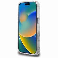 Karl Lagerfeld IML Karl Script raksts Magnētiskais viedtālruņa apvalks iPhone 16 Pro Max - balts