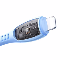 Joyroom S-A59 Vibrant Series 30W USB-C - Lightning kabelis 1.2m - zils