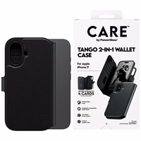 CARE by PanzerGlass Funkcionālais Tango 2in1 Maki apvalks Magnētiskais iPhone 17 - Melns