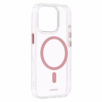 Viedtālruņa apvalks (m) Liavec Glossy Magsafe Clear Case Iphone 13/14 - rozā