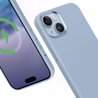 Crong Color Cover LUX Magnetic - iPhone 15 Plus MagSafe maciņš (zils)