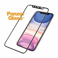 PanzerGlass E2E Super+ aizsargstikls ar kameras vāciņu ar Swarovsky kristālu iPhone XR / 11 - ar melnu rāmi