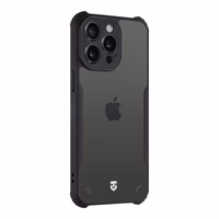 Tactical Quantum Stealth Maciņš for Apple iPhone 15 Pro Caurspīdīgs/Melns