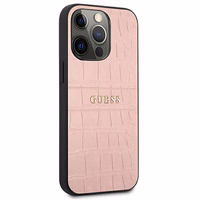 Guess Croco Strap Collection viedtālruņa apvalks iPhone 13 Pro / 13 6.1" - rozā