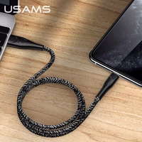 USAMS Pīts kabelis U41 lightning 3m2A melns SJ397USB01 (US-SJ397) Fast Charge