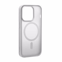 Puro Gradient magnētiskais silikona viedtālruņa apvalks iPhone 15 Pro - sudraba