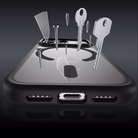 Benks Magnetic Mist maciņš ar metāla rāmi (A070) iPhone 17 Pro Max pelēks (Camera Control poga)