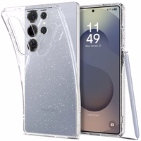Spigen Liquid Crystal viedtālruņa apvalks Samsung Galaxy S25 Ultra - caurspīdīgs ar spīdumiem
