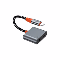 WiWU - Audio adapter LT10 Typ C uz Typ C + 3,5 mm