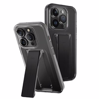 Uniq viedtālruņa apvalks Heldro Mount ar statīvu iPhone 15 Pro Max 6.7" dūmakains